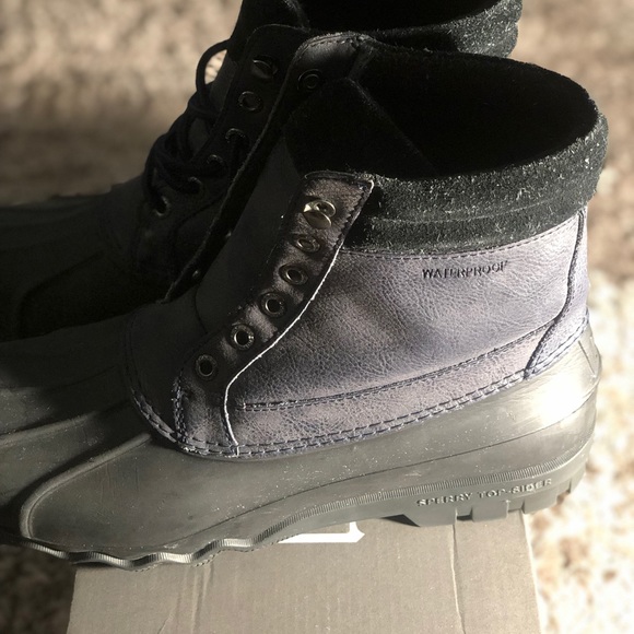 Men’s Sperry Duckbill Boots. Navy/black. Size 7M - Picture 6 of 7
